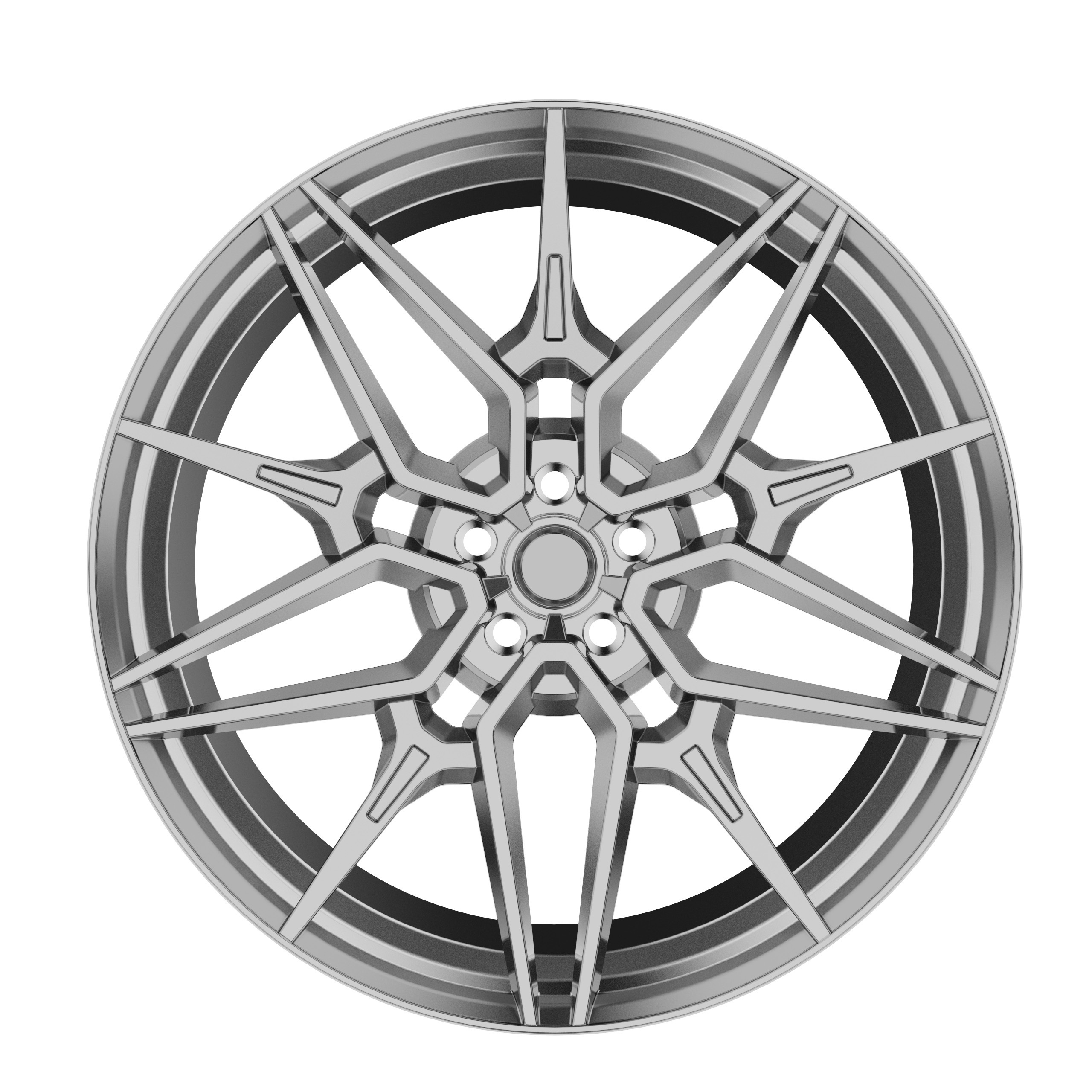 High quality custom forged car aluminum 6061-T6 concave alloy wheel rims 5 lugs 18 to 24 inch 2 piece