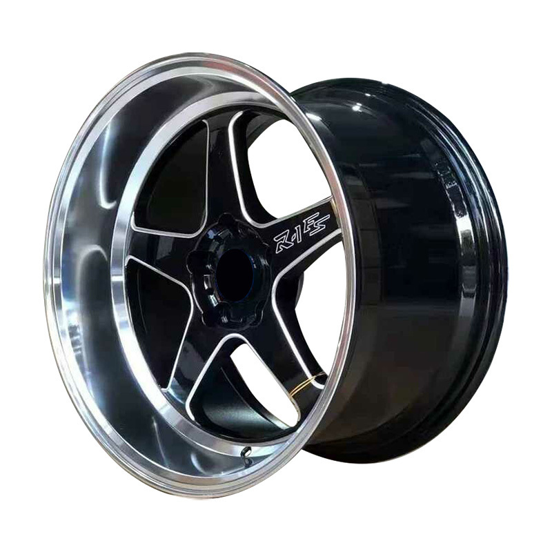 Hot-Selling 18 inch 6*139.7 Black racing wheels Deep Dish Concave Mirror Lip Manufacturers Custom Alloy Wheel Rim