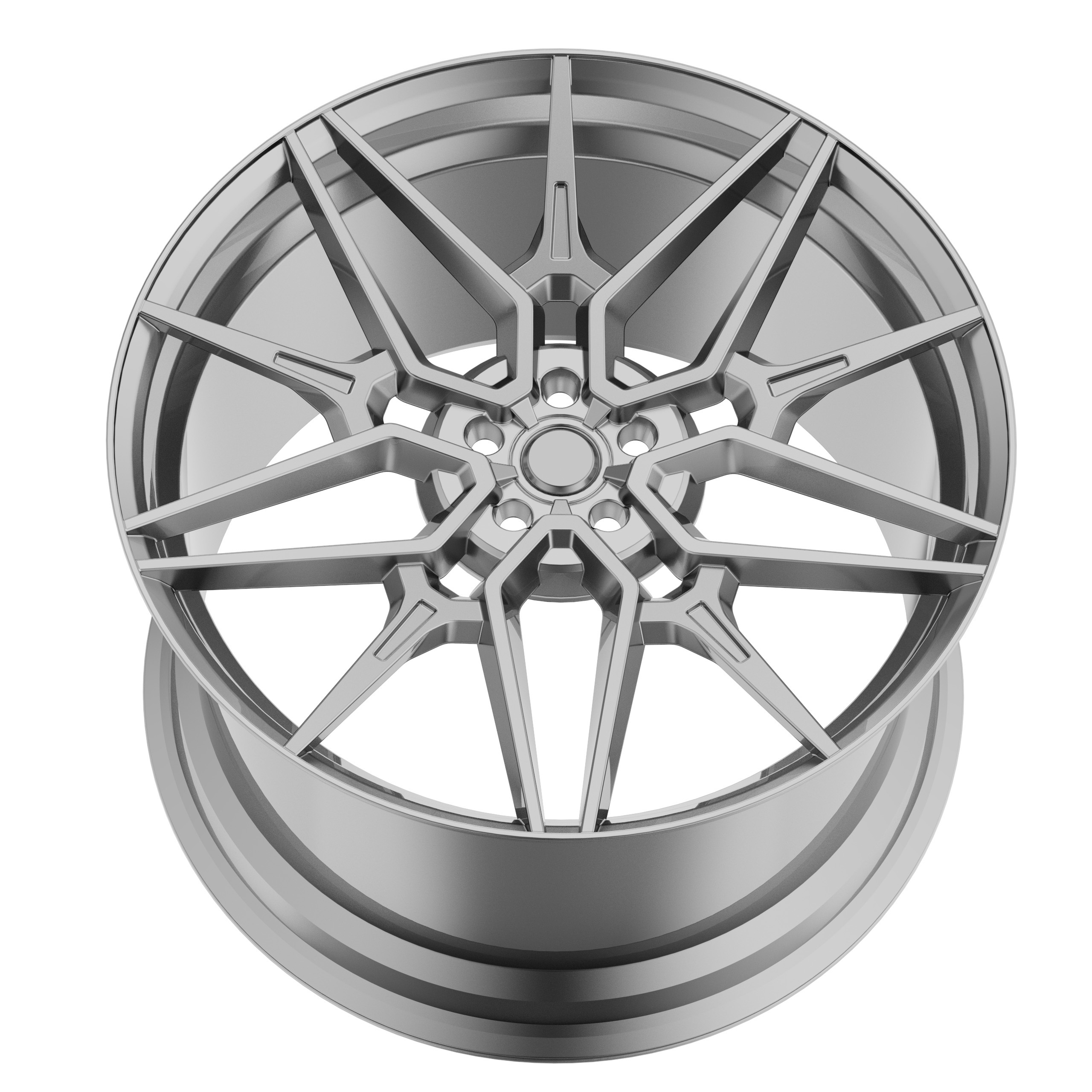 High quality custom forged car aluminum 6061-T6 concave alloy wheel rims 5 lugs 18 to 24 inch 2 piece