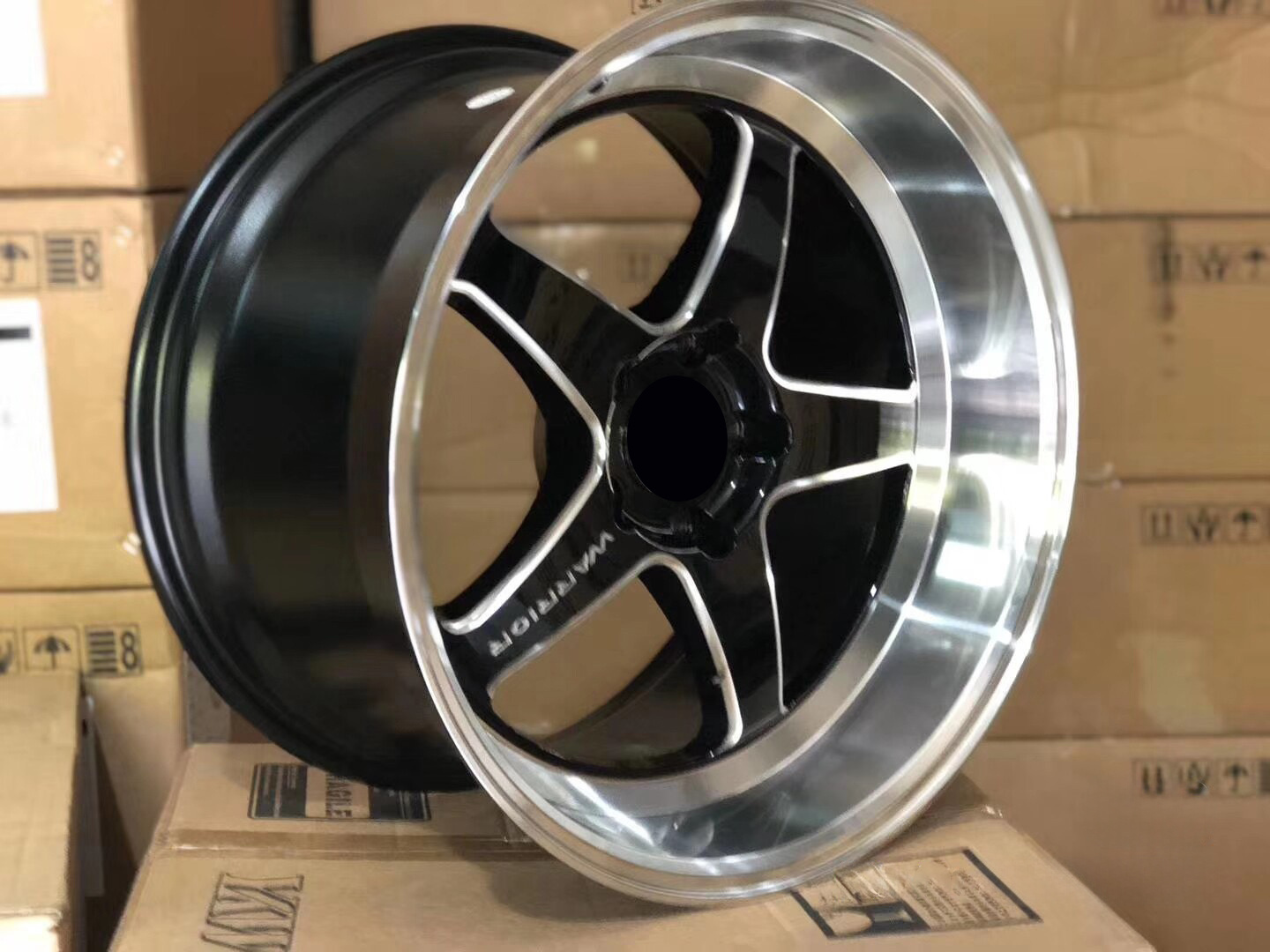 Hot-Selling 18 inch 6*139.7 Black racing wheels Deep Dish Concave Mirror Lip Manufacturers Custom Alloy Wheel Rim