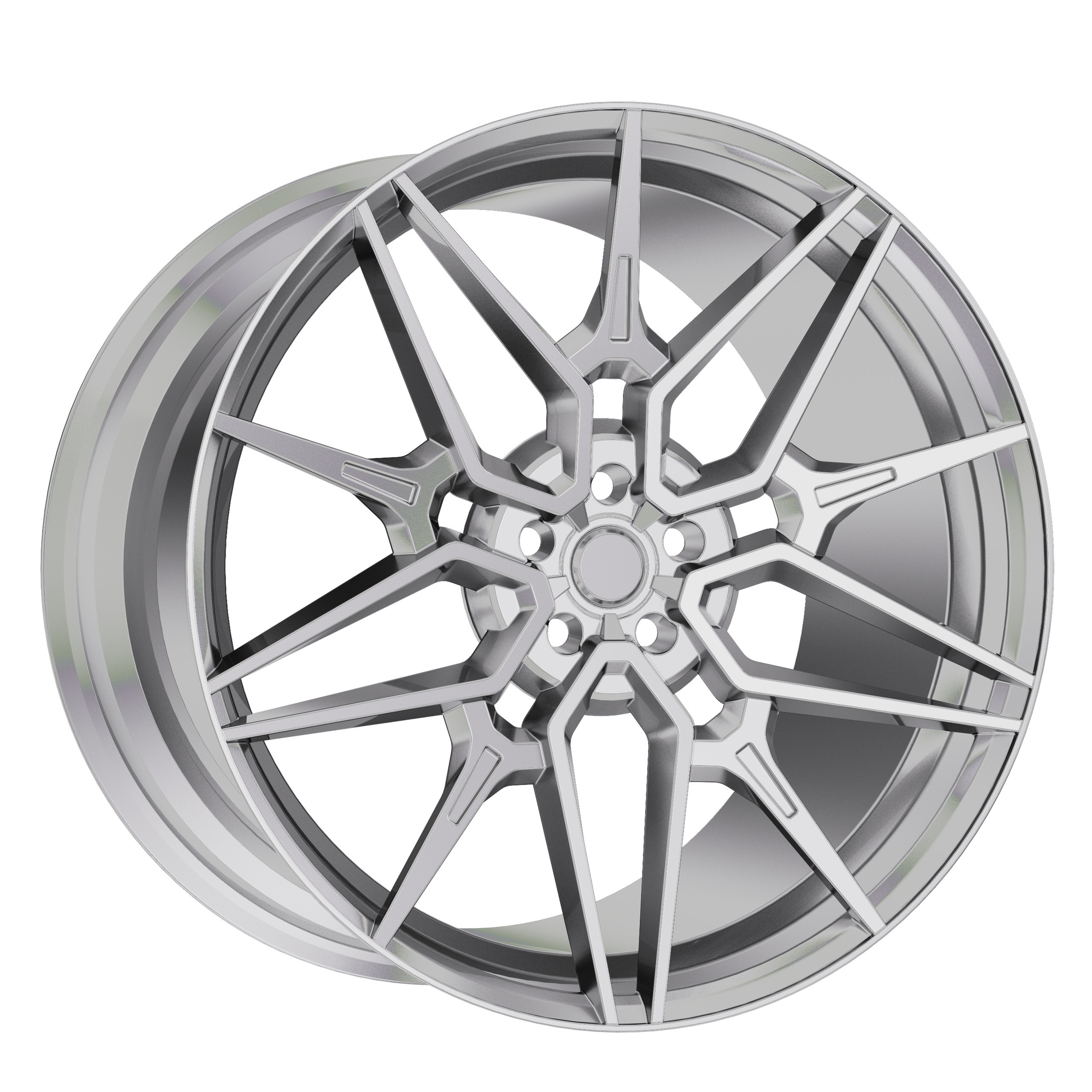 High quality custom forged car aluminum 6061-T6 concave alloy wheel rims 5 lugs 18 to 24 inch 2 piece