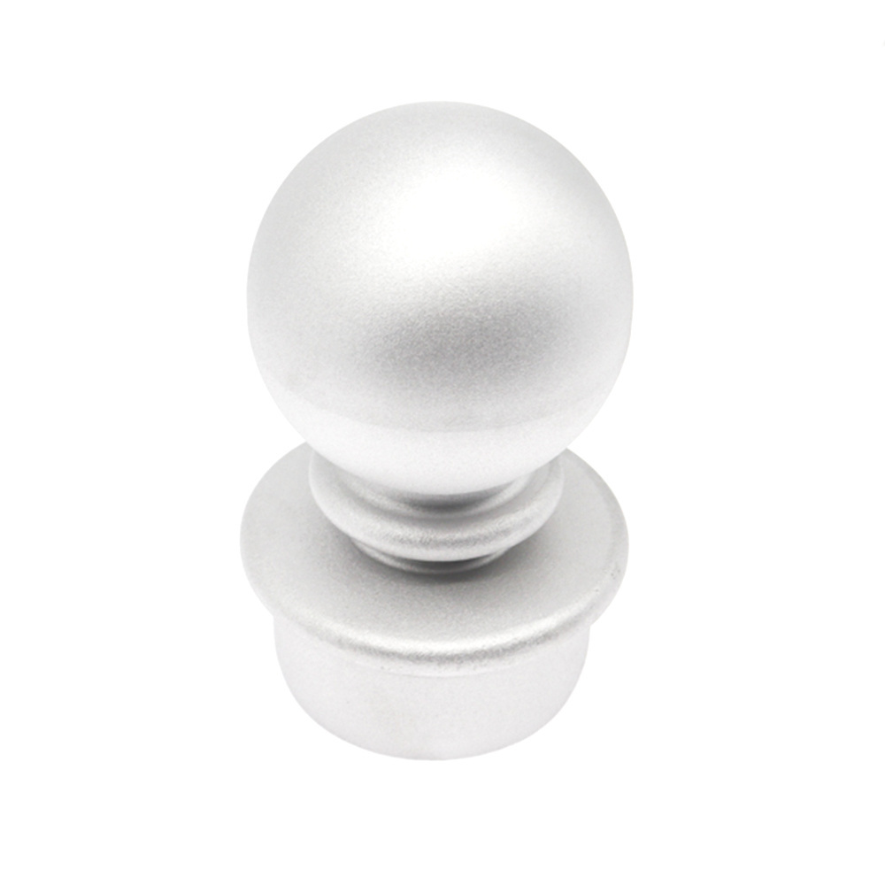 Chin OEM home decorators aluminium cast collection match ball curtain finial lift decorations