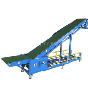 Dockless loading unloading container truck van belt conveyor