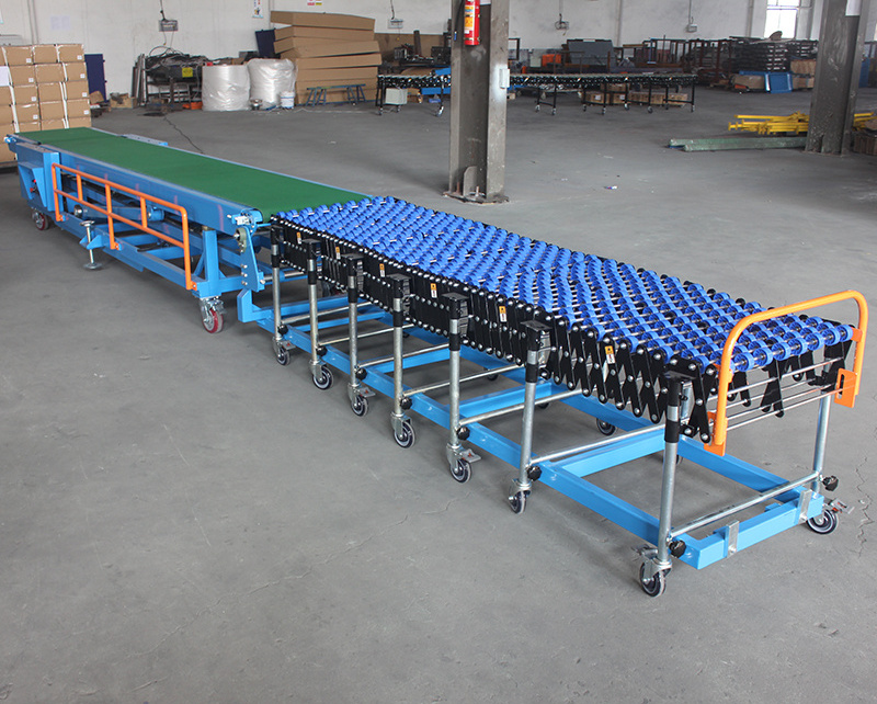 Belt conveyor truck unloading system