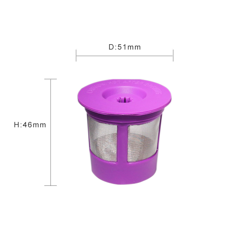 HSJ reusable k cup for keurig 1.0&2.0 single cup coffee filter 304 stainless steel mesh