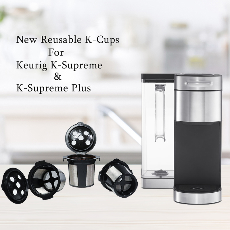 Reusable Single Serve Coffee Filter Cup | Compatible with Keurig K Supremes Coffee Maker