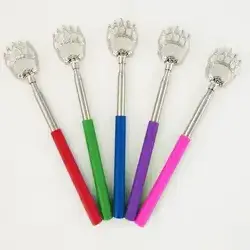 BEAR Electroplating Claw Back Scratcher   body massager extendable stainless steel back scratchers L:17-43CM