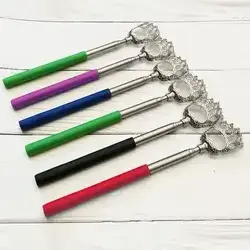 BEAR Electroplating Claw Back Scratcher   body massager extendable stainless steel back scratchers L:17-43CM