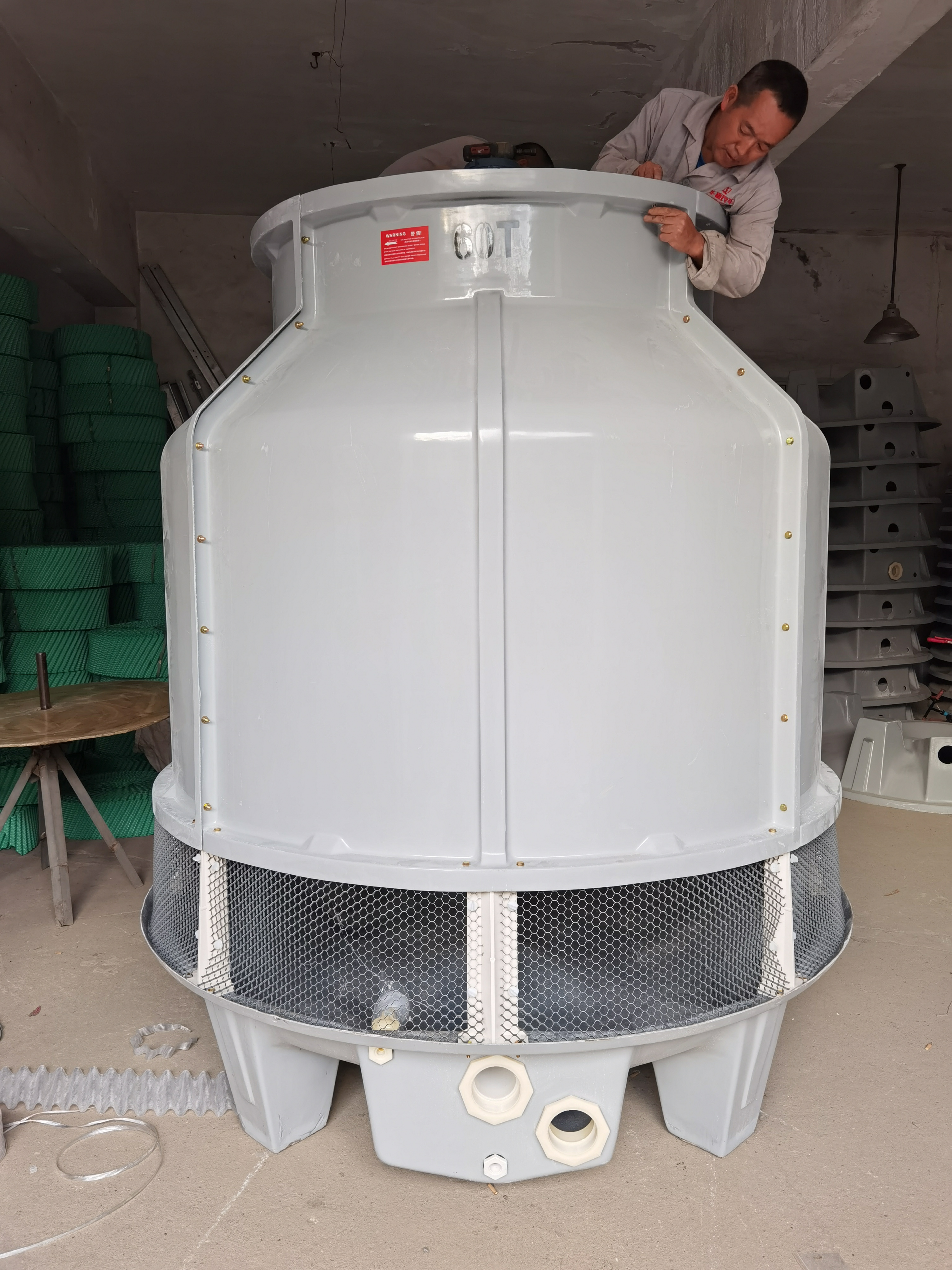 10T High Temperature Opened Circuit Small Water Cooling Tower For Sales