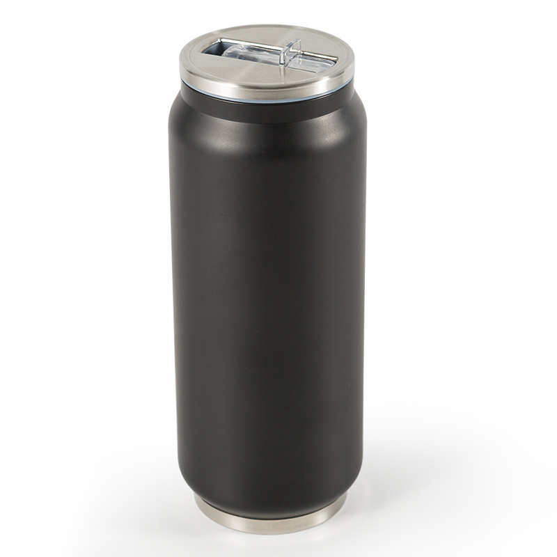 15oz Stainless Steel Vacuum Flask 450ml  Metal Cola Can with Lid  304 Insulated Water Bottle