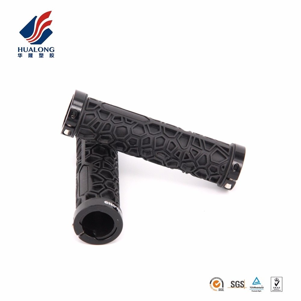 Ningbo HUALONG HL-G208 Water Cubic Two-sides Lock on GRIP TPR Anti-slip Bicycle Grips Dirt Bike grip