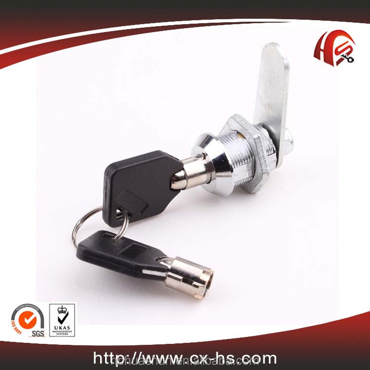 HS107 high quality zinc alloy D18x25 furniture cabinet hardware fitting pin round key cam lock