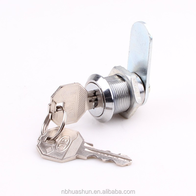 High security HS102 zinc alloy die-cast housing and cylinder furniture hardware fitting disc cam lock for drawer cabinets