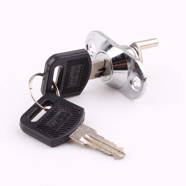 HS108 Zinc Alloy Blade Light-duty Metal box lock for small box key locker lock