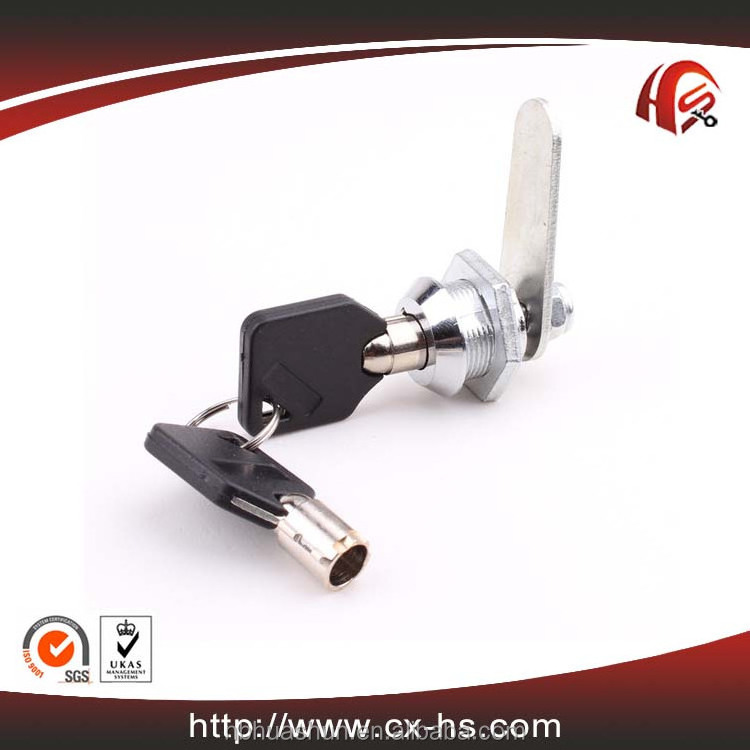 HS107 high quality zinc alloy D18x25 furniture cabinet hardware fitting pin round key cam lock