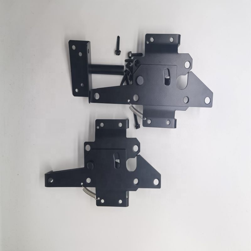 Plated Powder Coated Steel Heavy Duty Security Wood Fence Latch Lock Gate Frame Fence Panel Gate Slam Latch