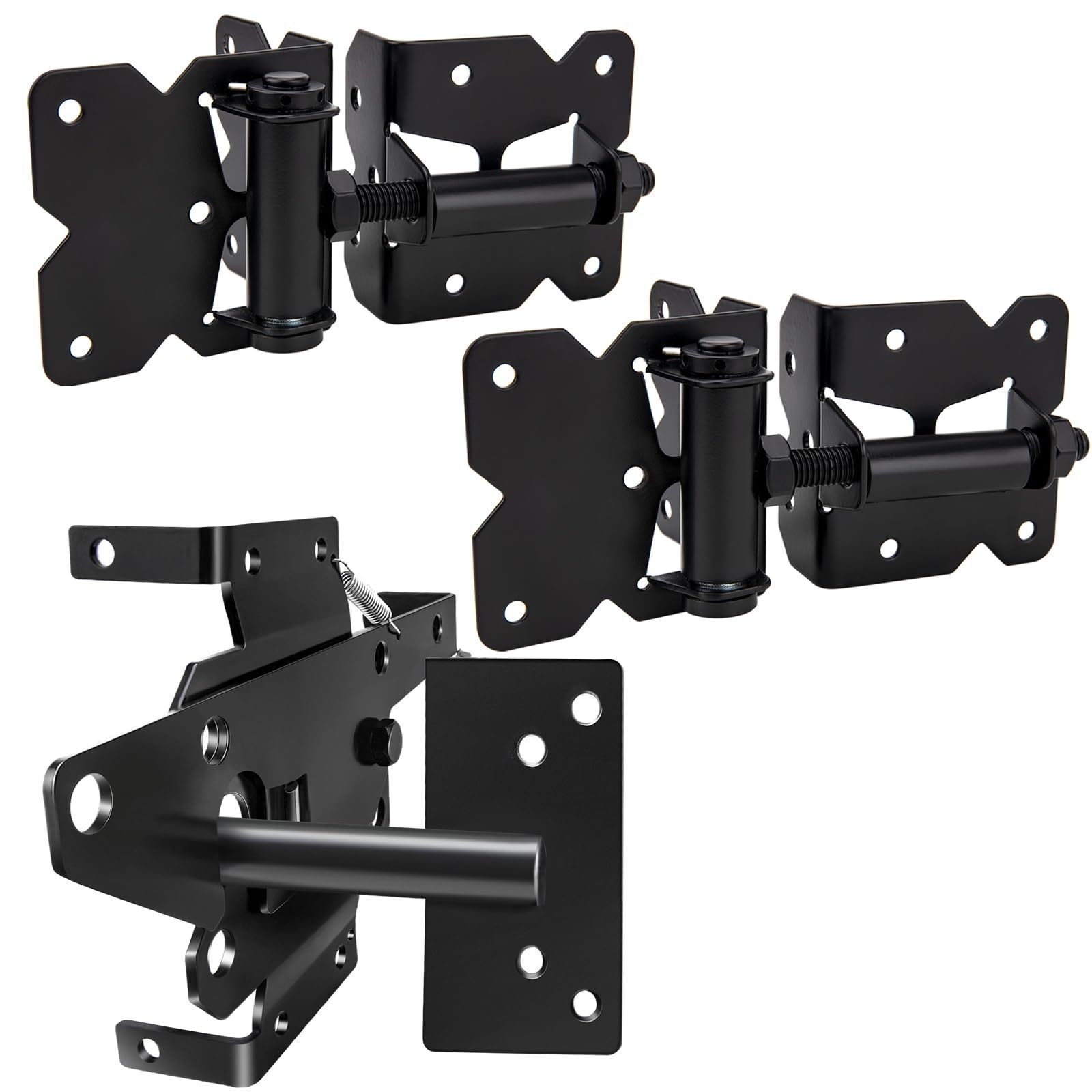 High quality factory price SS304 self-locking gate latch locks of pvc fence hardware