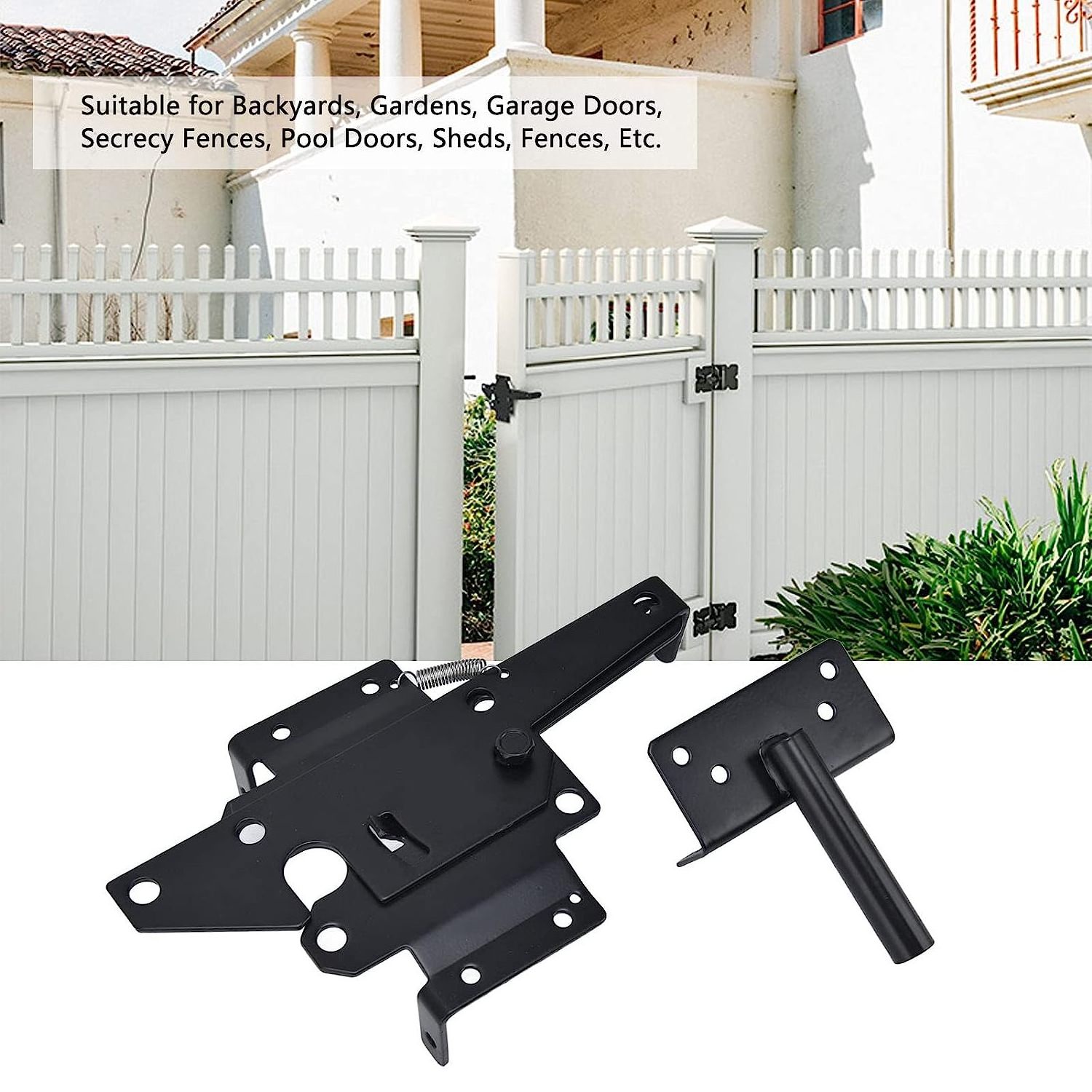 Wood Fence Latch Lock Gate Frame Fence Panel Gate  Latch