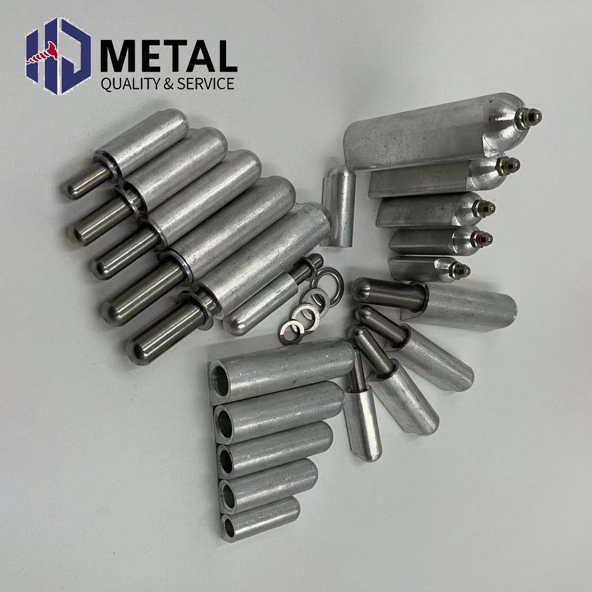 China factory High Quality Aluminum High Welding 80mm Flat Weld On Hinges