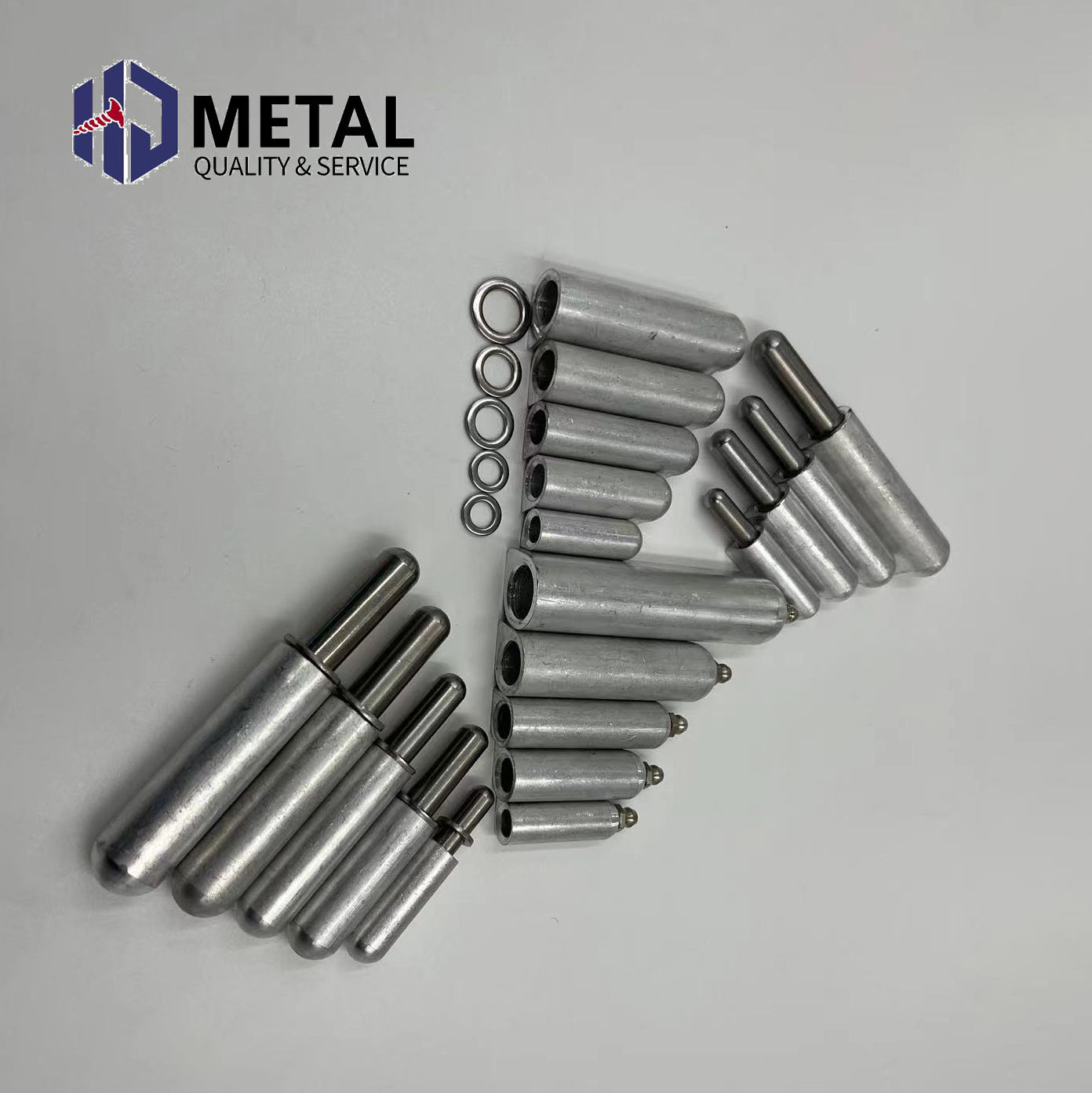 China factory High Quality Aluminum High Welding 80mm Flat Weld On Hinges