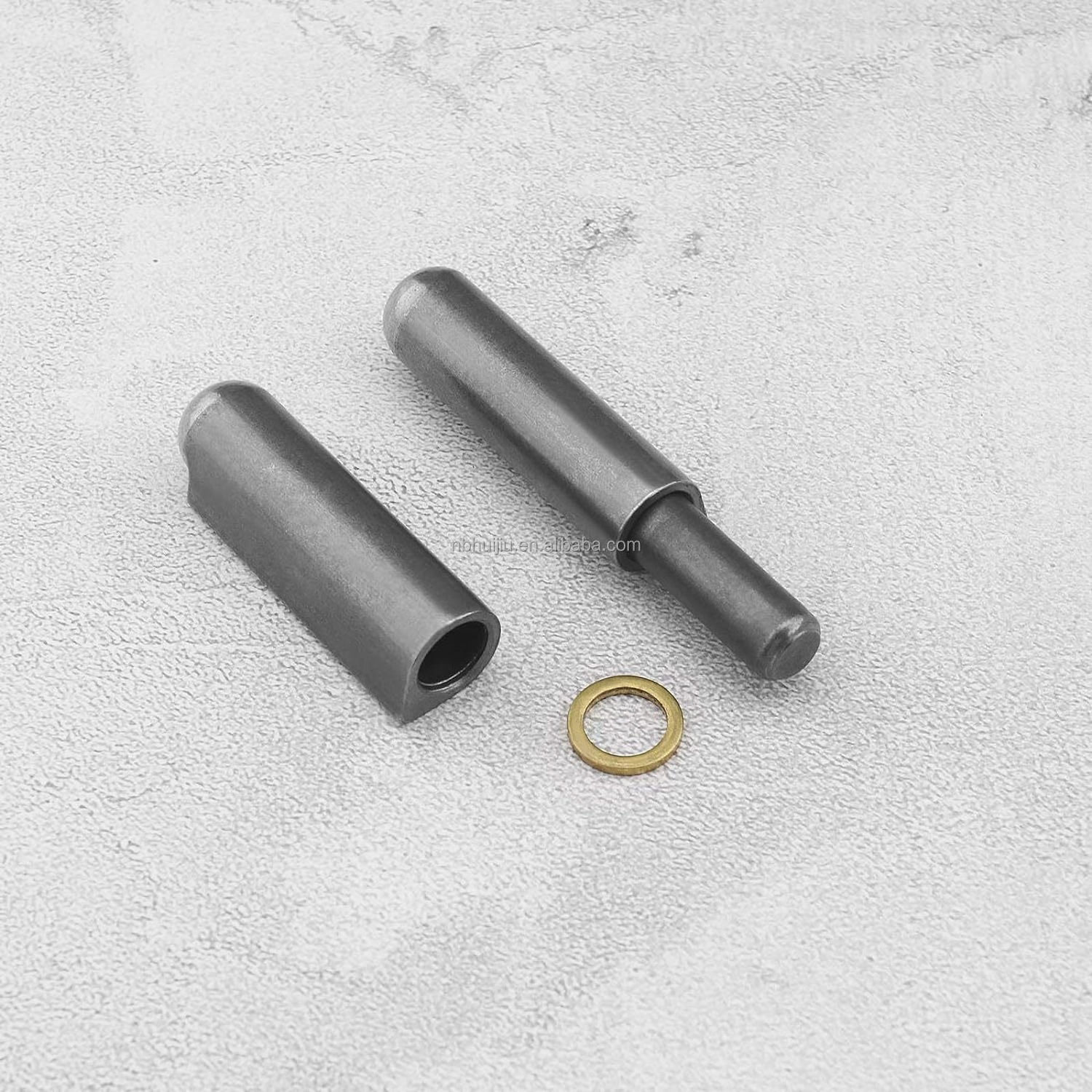 Hot Sale Door Window Hardware Weld on Hinges Iron Gate Aluminum Plain Stainless Steel Pin and Bushing Bullet Welding Hinges