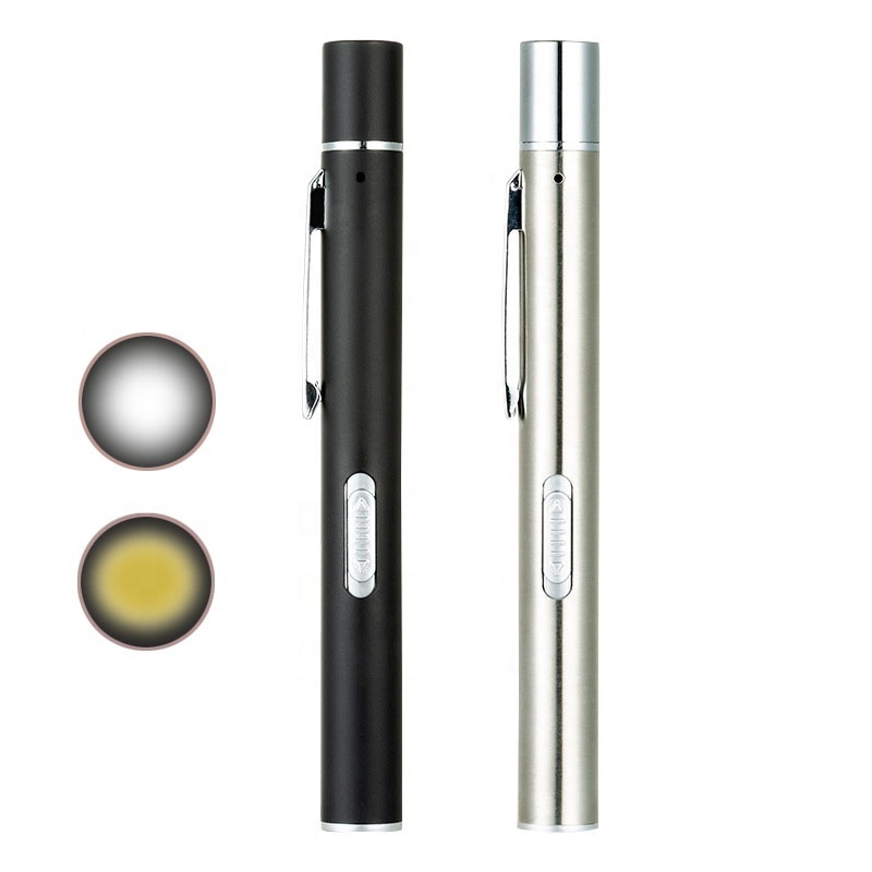 Rechargeable Pen torch Light Led Flashlight Magnetic Base Light LED Led Handbag Torch Light for Outdoor