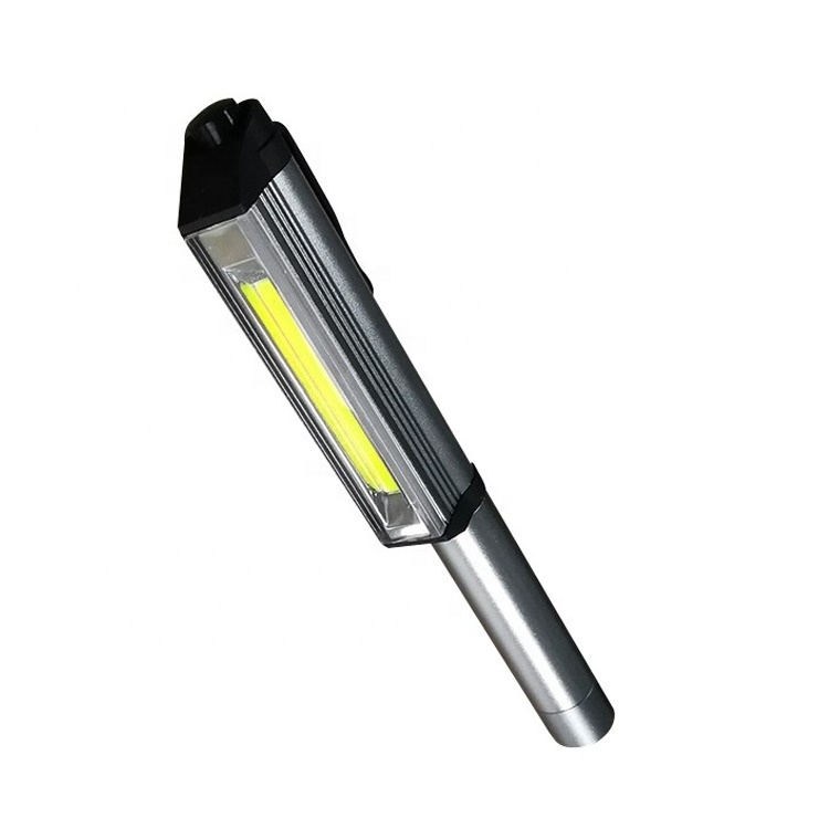 Factory Cheap Price portable 3W aluminium pen light new cob led working light pen shape Fpocket flashlight with magnet clip