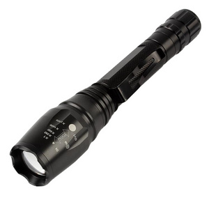 High quality 18650 lithium battery powered LED torch 1200lumens T6 10W tactical LED flashlights HL-F1001