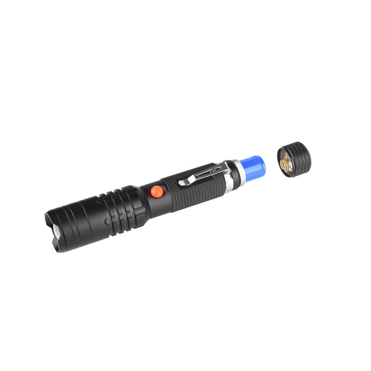 850 Lumens Powerful Zoom Industrial LED Hand Lamp Flashlight Long Range Rechargeable LED Torch