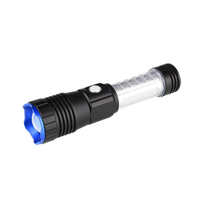 Aluminum 18650 li-ion magnetic charging connector portable 500LM metal work flashlight zoom rechargeable flashlight & torch