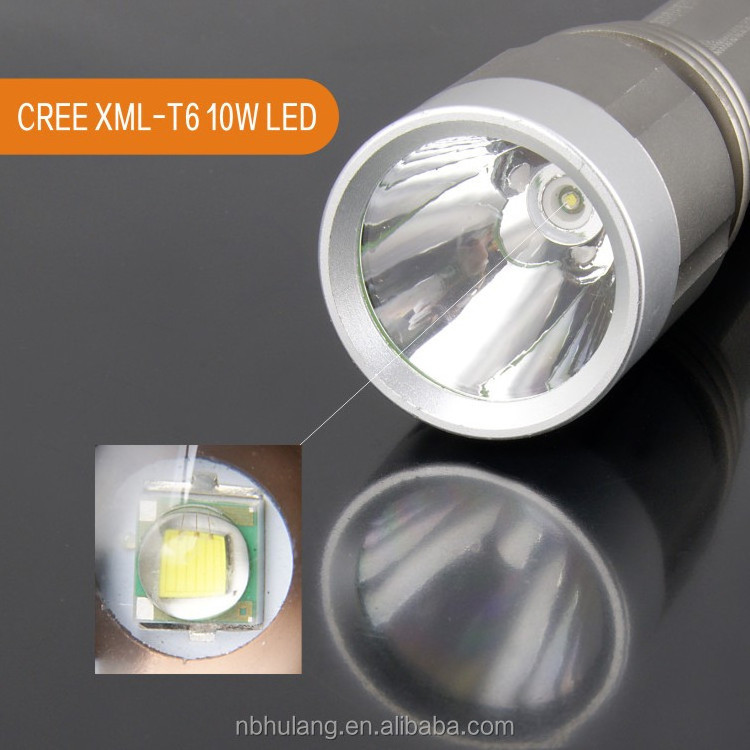 OEM logo brand flashlight torch aluminum led torch HL-6108