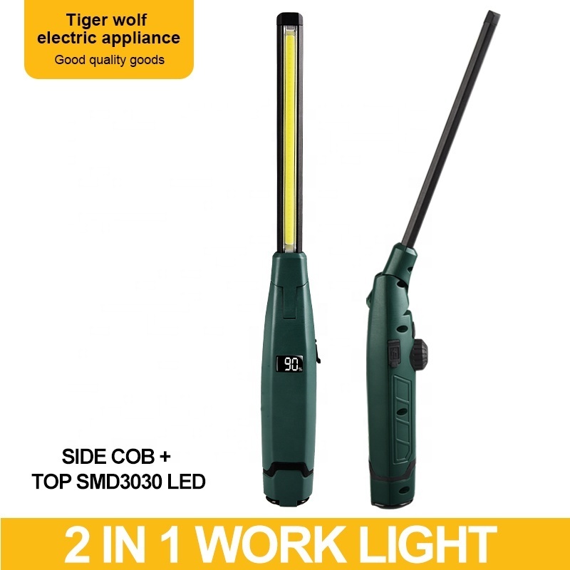 LED Outdoor Lighting portable magnetic work lamp Dimming COB rechargeable work light LED working lamp