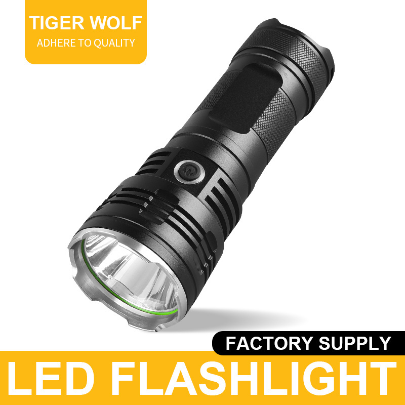 2000lm Super Bright Type C Rechargeable LED Flashlight Powerful Flashlights & Torches 18650 Flashlights