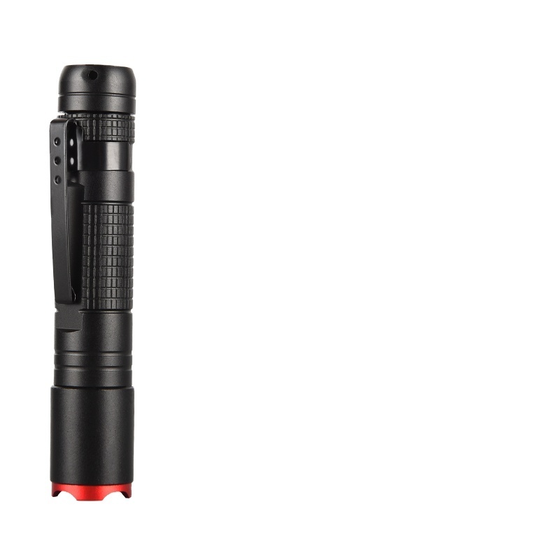 Hot sell OEM ODM logo operated 80LM flat LED torch mini  hand  pocket light LED flashlight with clip