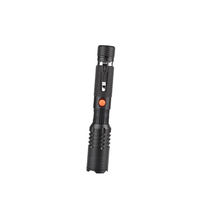 850 Lumens Powerful Zoom Industrial LED Hand Lamp Flashlight Long Range Rechargeable LED Torch