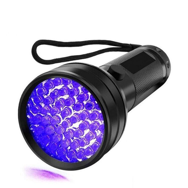 Aluminum 51LED 365NM 395NM  Purple Light Flashlight UV Detection Flashlight Scorpion Cure Utraviolet led uv light