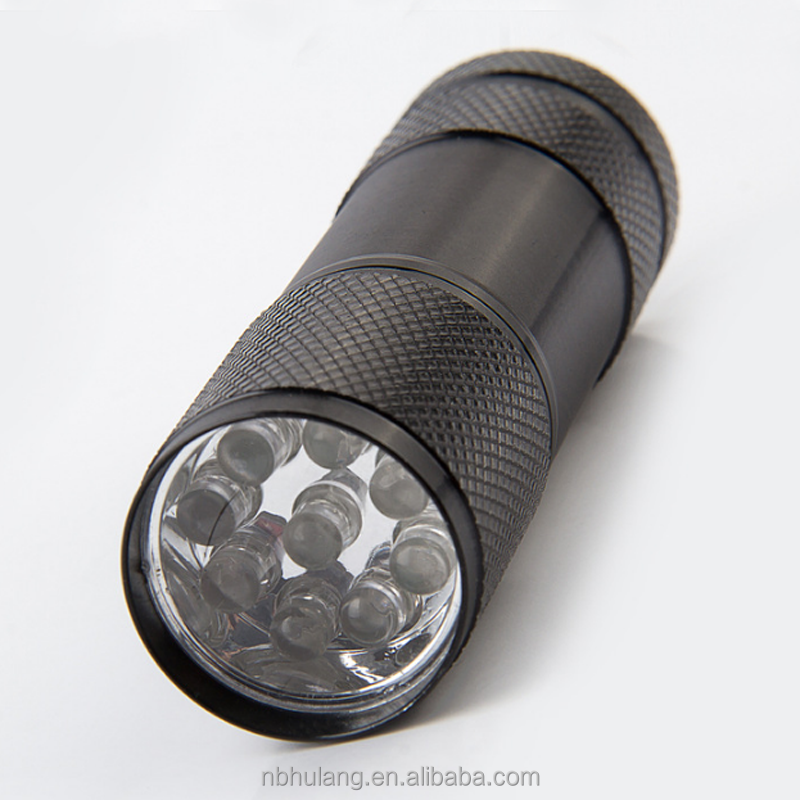 Hot selling 365nm UV torches mini pocket size 9LEDS UV  flashlight LED UV  flashlight & torch