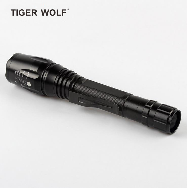 High quality 18650 lithium battery powered LED torch 1200lumens T6 10W tactical LED flashlights HL-F1001