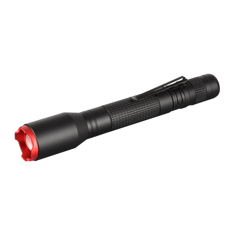 250 Lumen High Power Led Zoom Tactical Flashlight EDC Zoom Torch AA Dry Battery Zoom Flashlight