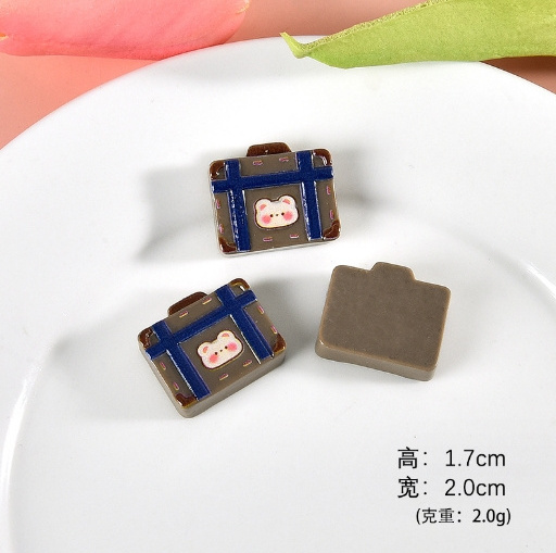 Creative cute bear cream glue resin accessories