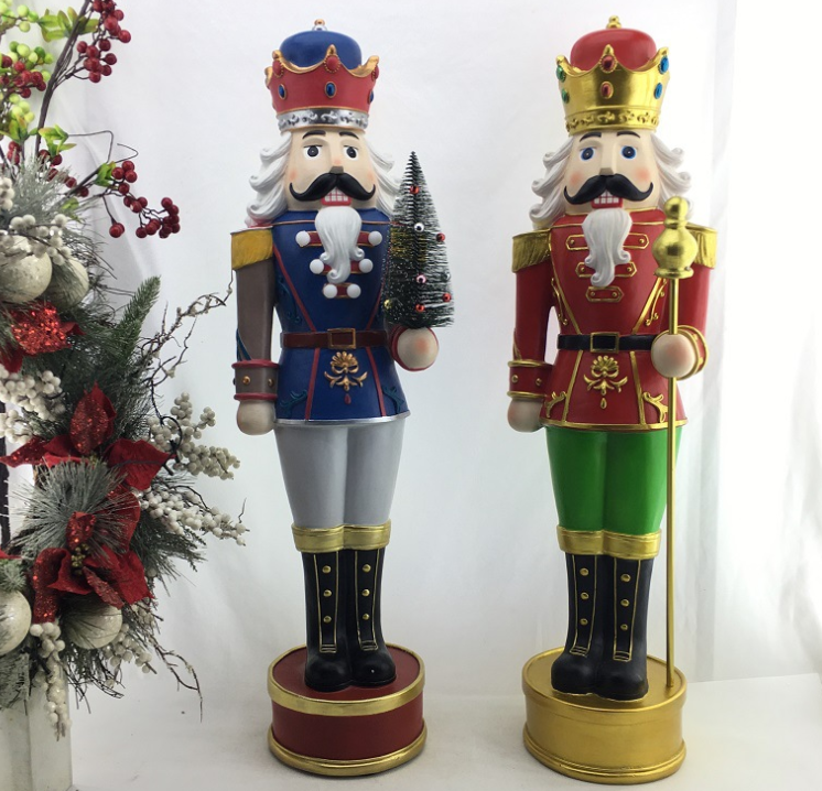 Christmas Gift 85cm Nutcracker Resin Soldier ornaments