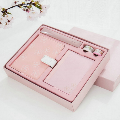 Sakura PU A5 notebook set Notepad gift box diary stationery set