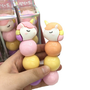 Cute Unicorn fluorescent pen macarone color splicing creative highlighter marker set