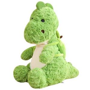 Green avocado backpack brush flower dragon dinosaur sitting plush toy