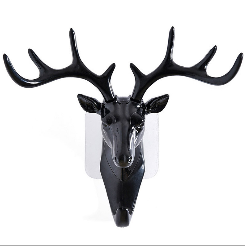 Creative lovely antler hook Nordic wall hanging hole-free after entering the door wall strong viscose key rack