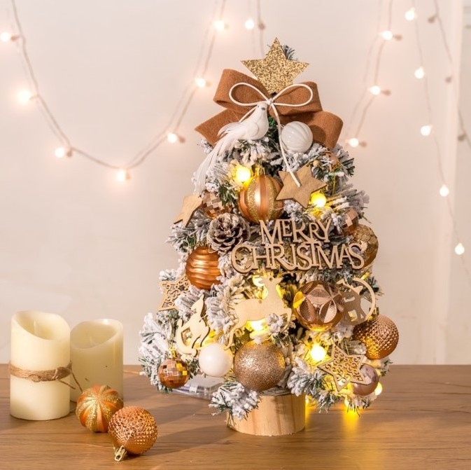 Christmas tree White Snow spray Christmas Tree Desktop small set Christmas Tree