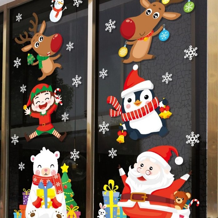 Christmas decorating Christmas tree stickers wallflowers Christmas decorating wall stickers