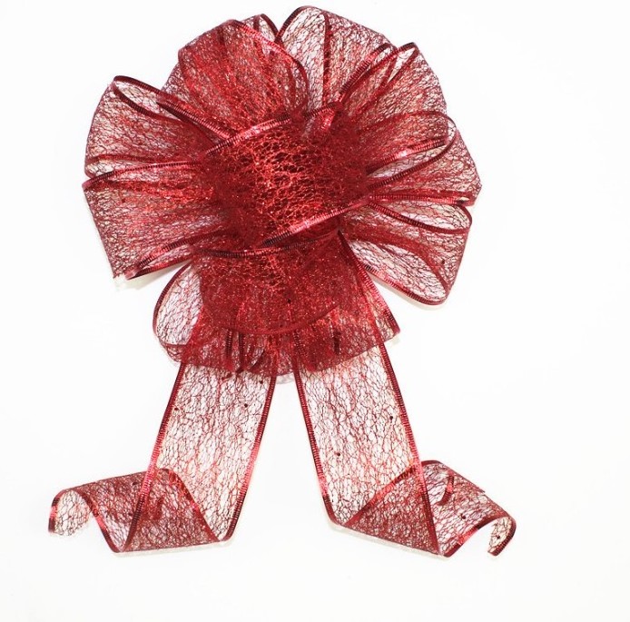 Powdered Christmas bow bouquet Christmas decorations Christmas hanging red bow