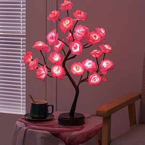 Atmosphere lanterns removable Valentine's Day night lights Christmas decoration rose LED tree lights