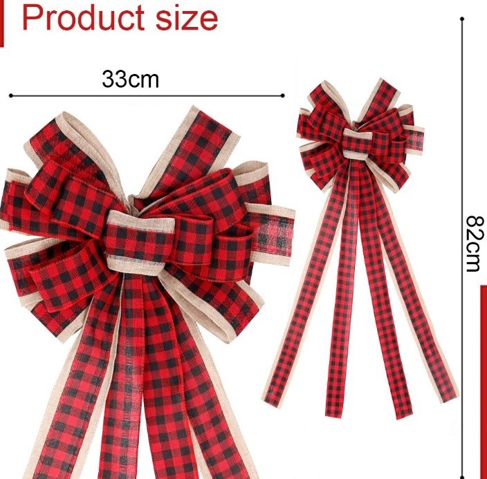 Christmas ribbon bows Christmas tree decorations holiday decorations bows